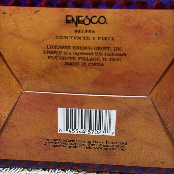 Enesco Harry Potter Deluxe Hanging Ornament Mirror Vintage 2000 Rare New - Picture 7 of 8